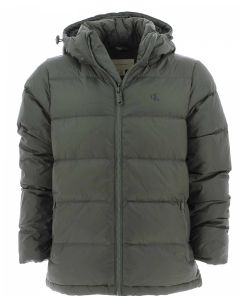 Giubbotto con Cappuccio Full Zip Calvin Klein Uomo Tinta Unita