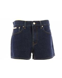 Calvin Klein Pantaloncini Jeans Donna Blu Stone Wash Archive Mini Short