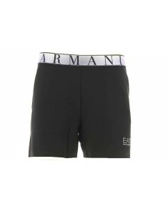 EA7 Emporio Armani Donna Short Natural Ventus7 Tinta Unita con Elastico a Contrasto