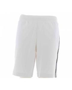 EA7 Emporio Armani Uomo Bermuda Felpa Garzata con Tape Logato EA7 Tinta Unita