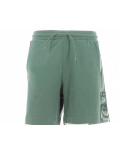 EA7 Emporio Armani Uomo Bermuda Felpa Garzata con Banda Laterale a Righe