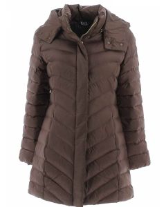 EA7 Emporio Armani Donna Giacca con Cappuccio Invernale Lungo