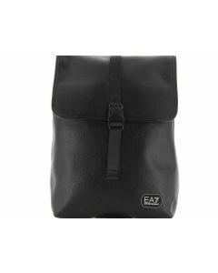 EA7 Emporio Armani Zaino con Apertura Patta Richiudibile Ecopelle Nero