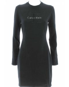 Calvin Klein Donna Abitino Manica Lunga Girocollo Tinta Unita