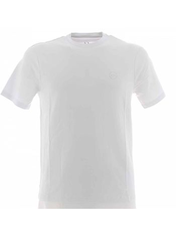 T Shirt Uomo Manica Corta Giro Collo A|X Armani Exchange Tinta Unita Elasticizzata