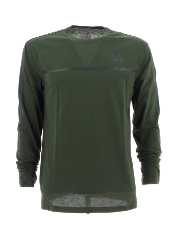 A|X Armani Exchange Uomo T Shirt Manica Lunga Giro Collo Tinta Unita