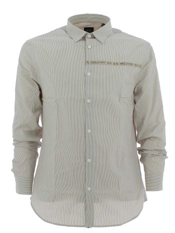 A|X Armani Exchange Uomo Camicia Manica Lunga