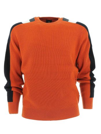 A|X Armani Exchange Uomo Maglia Lana Giro Collo a Costina