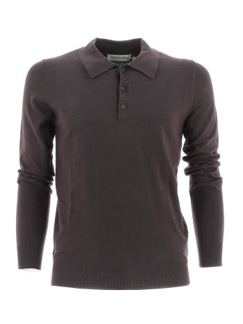 Trussardi Uomo Polo Manica Lunga Lana