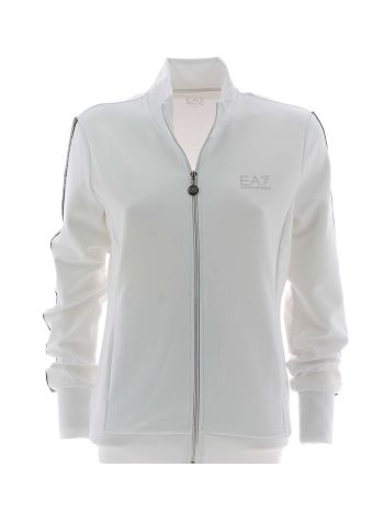 EA7 Emporio Armani Donna Felpa Garzata Full Zip Tinta Unita