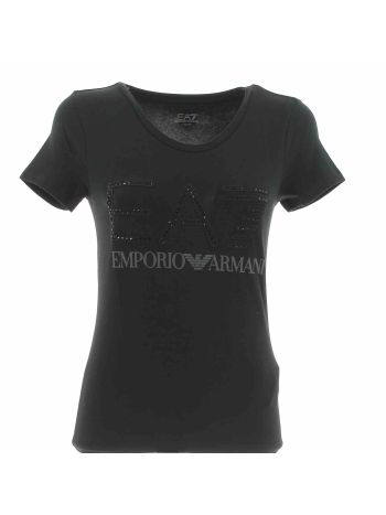 EA7 Emporio Armani Donna T Shirt Manica Corta Giro Collo Tinta Unita