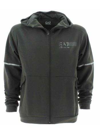 EA7 Emporio Armani Uomo Felpa Cappuccio Full Zip Ventus