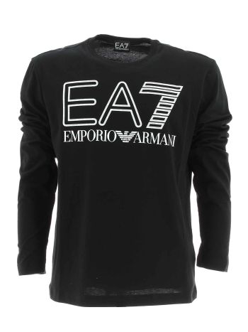 EA7 Emporio Armani Uomo T Shirt Manica Lunga Giro Collo Tinta Unita