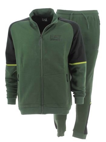 EA7 Emporio Armani Uomo Tuta Felpa Felpata Full Zip