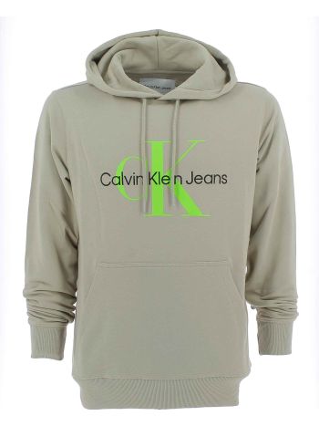 Calvin Klein Uomo Felpa Cappuccio Chiuso