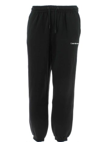 Calvin Klein Uomo Pantalone in Felpa Felpata Tinta Unita Nero