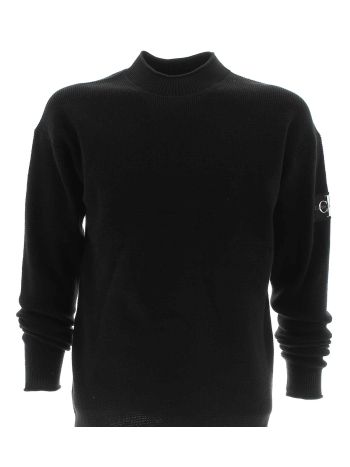 Calvin Klein Uomo Maglia Cotone Collo A Lupetto Tinta Unita