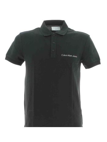 Calvin Klein Uomo Polo Manica Corta Pique' Tinta Unita Regular Fit