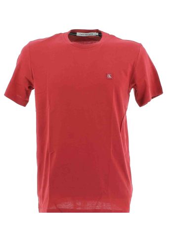 Calvin Klein Uomo T Shirt Manica Corta Regular Giro Collo Tinta Unita
