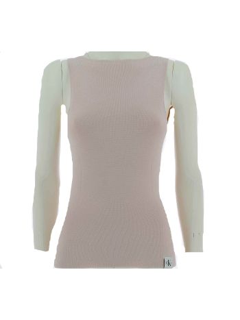 Calvin Klein Donna Canottiera Con Ampio Scollo Dietro Tinta Unita
