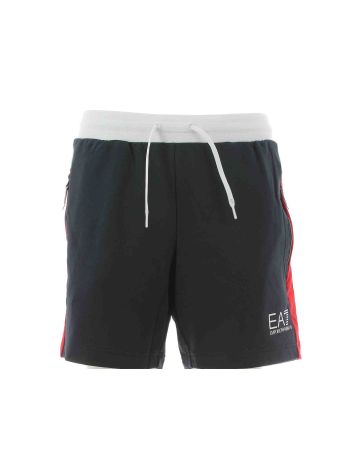 EA7 Emporio Armani Uomo Bermuda Felpa Garzata Con Tasche Zip