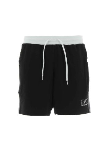 EA7 Emporio Armani Uomo Bermuda Felpa Garzata Con Tasche Zip
