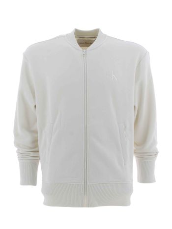 Calvin Klein Felpa Felpata Full Zip Uomo Tinta Unita