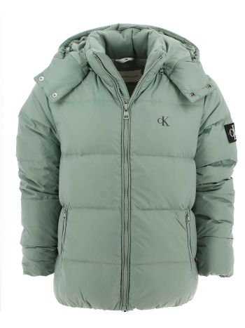 Calvin Klein Uomo Giacca Cappuccio Full Zip in Piuma