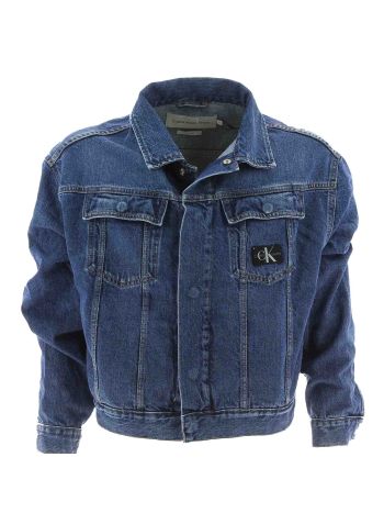 Calvin Klein Uomo Giacca Jeans Stone Wash