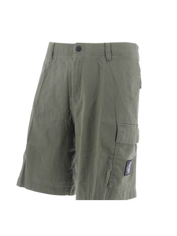 Calvin Klein Uomo Bermuda Cargo In Jersey Tinta Unita Con Elastico in Vita
