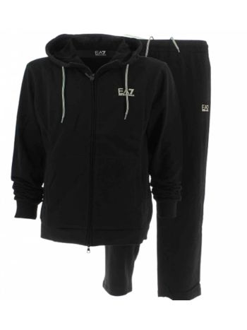 Tuta Felpa Garzata EA7 Emporio Armani Uomo Full Zip Cappuccio