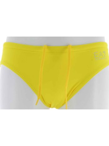 Costume Mare Slip EA7 Emporio Armani Uomo Tinta Unita con Logo EA7