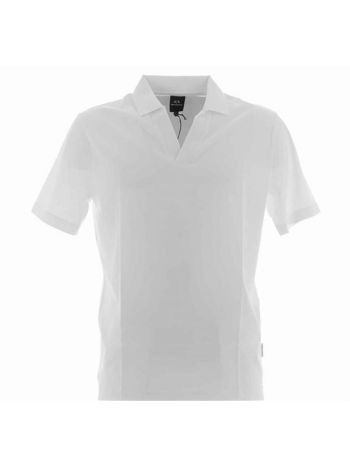 Polo Jersey A|X Armani Exchange Uomo Manica Corta Senza Bottoni Scollo a V