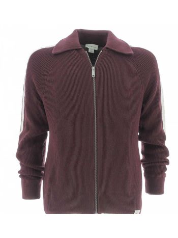 Pullover Uomo Cotone e Lana Full Zip Calvin Klein a Coste Inglesi