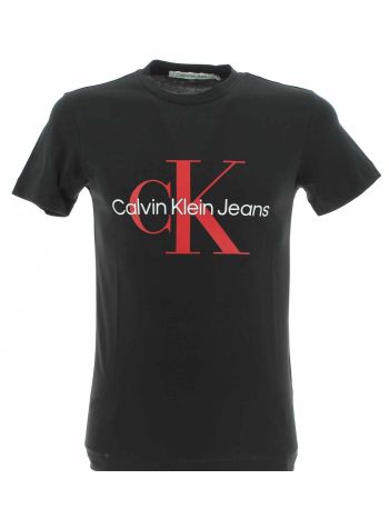 T Shirt Calvin Klein Uomo Manica Corta Girocollo Grande Logo CK