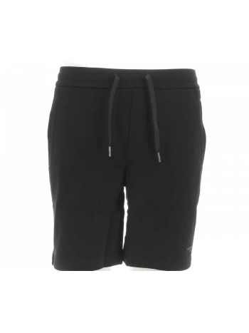 Bermuda in Felpa Garzata A|X Armani Exchange Uomo Tinta Unita Logo AX Gommato