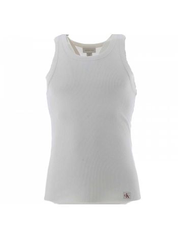 Canottiera Elasticizzata Calvin Klein Uomo a Costine Tinta Unita