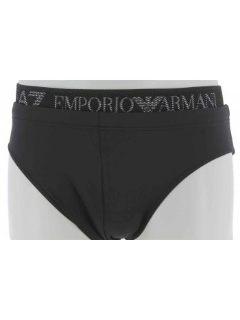 EA7 Emporio Armani Uomo Costume Slip Tinta Unita con Elastico Logato EA7