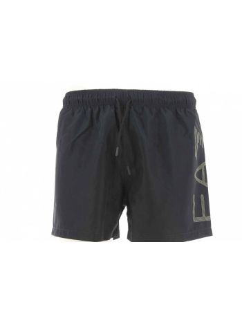 EA7 Emporio Armani Uomo Boxer Mare Con Elastico in Vita Logo EA7 Laterale