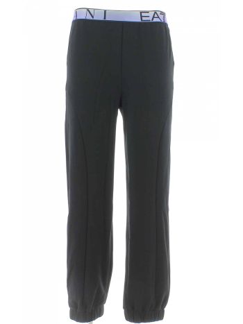 Pantalone in Jersey EA7 Emporio Armani Donna in Tinta Unita con Tasche