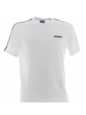T Shirt Manica Corta Girocollo EA7 Emporio Armani Uomo con Stripe Logata EA7