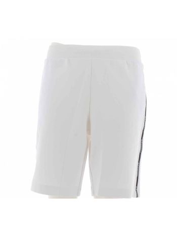 EA7 Emporio Armani Uomo Bermuda Felpa Garzata con Tape Logato EA7 Tinta Unita