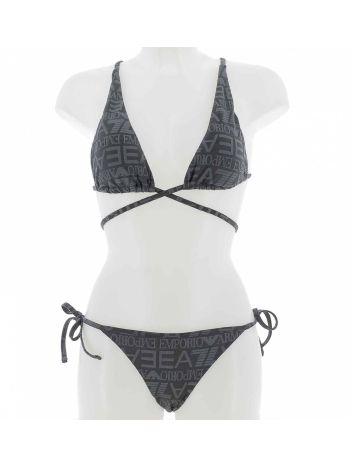 EA7 Emporio Armani Costume Due Pezzi Donna con Reggiseno a Triangolo