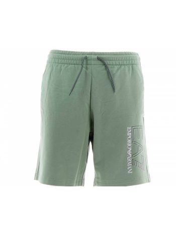 Bermuda Felpa Garzata EA7 Emporio Armani Uomo Logo 3D