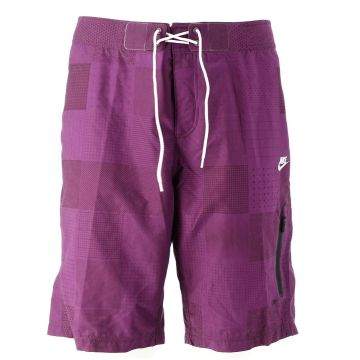 NIKE Bermuda Grid Print Prodigy Viola Tinta Unita Uomo