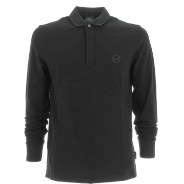 Polo Piquet Uomo A|X Armani Exchange Manica Lunga Tinta Unita