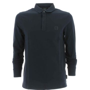 Polo Piquet Uomo A|X Armani Exchange Manica Lunga Tinta Unita