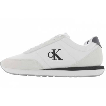 Calvin Klein Scarpe Uomo Retro Running Bianca/Nero