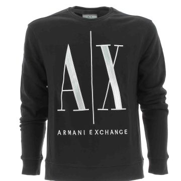 A|X Armani Exchange Uomo Felpa Garzata Girocollo ICON PERIOD