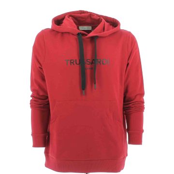 Trussardi Felpa Uomo Cappuccio Chiuso Tinta Unita